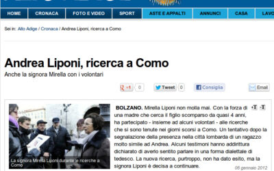 Andrea Liponi:Le Ricerche a Como