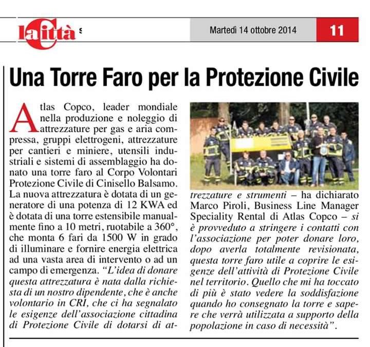Una Torre Faro per la Protezione Civile