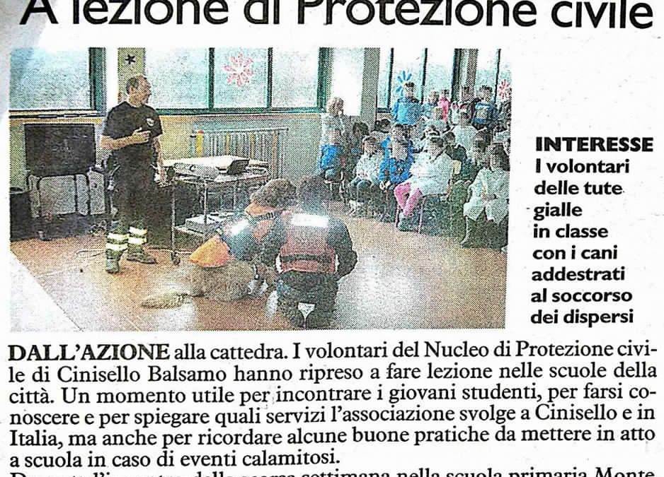 A lezione di Protezione civile